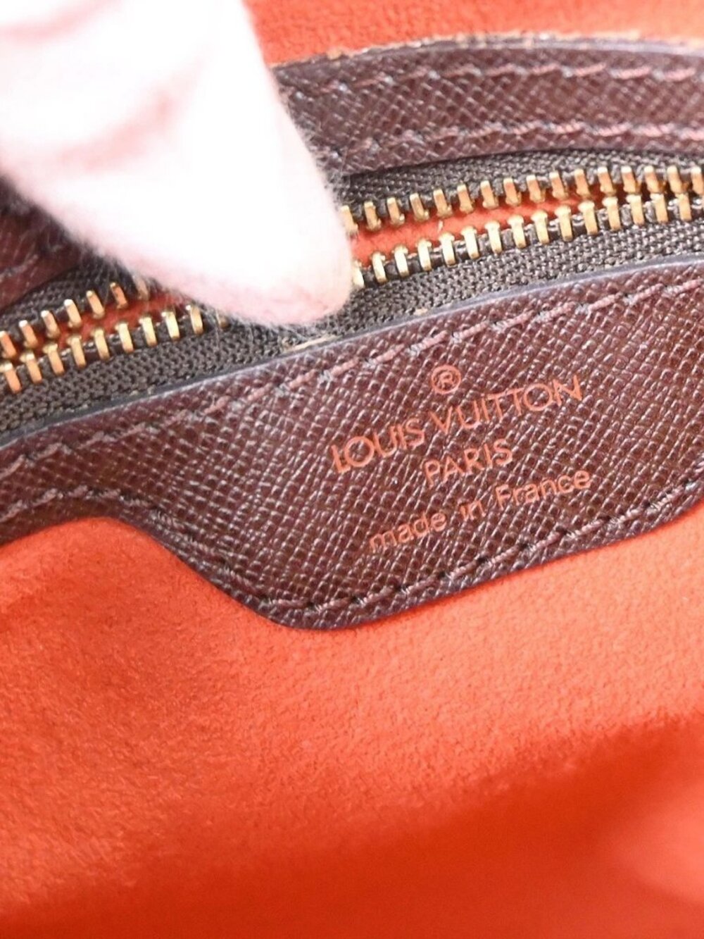 LOUIS VUITTON MARAIS HAND TOTE BAG DAMIER EBENE - Picture 9 of 10